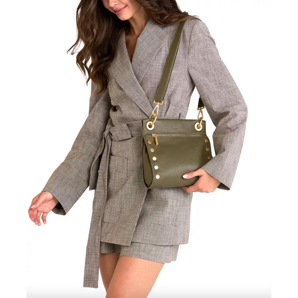 NEW HAMMITT women's tony medium bag in olive/brushed gold - Picture 4 of 4